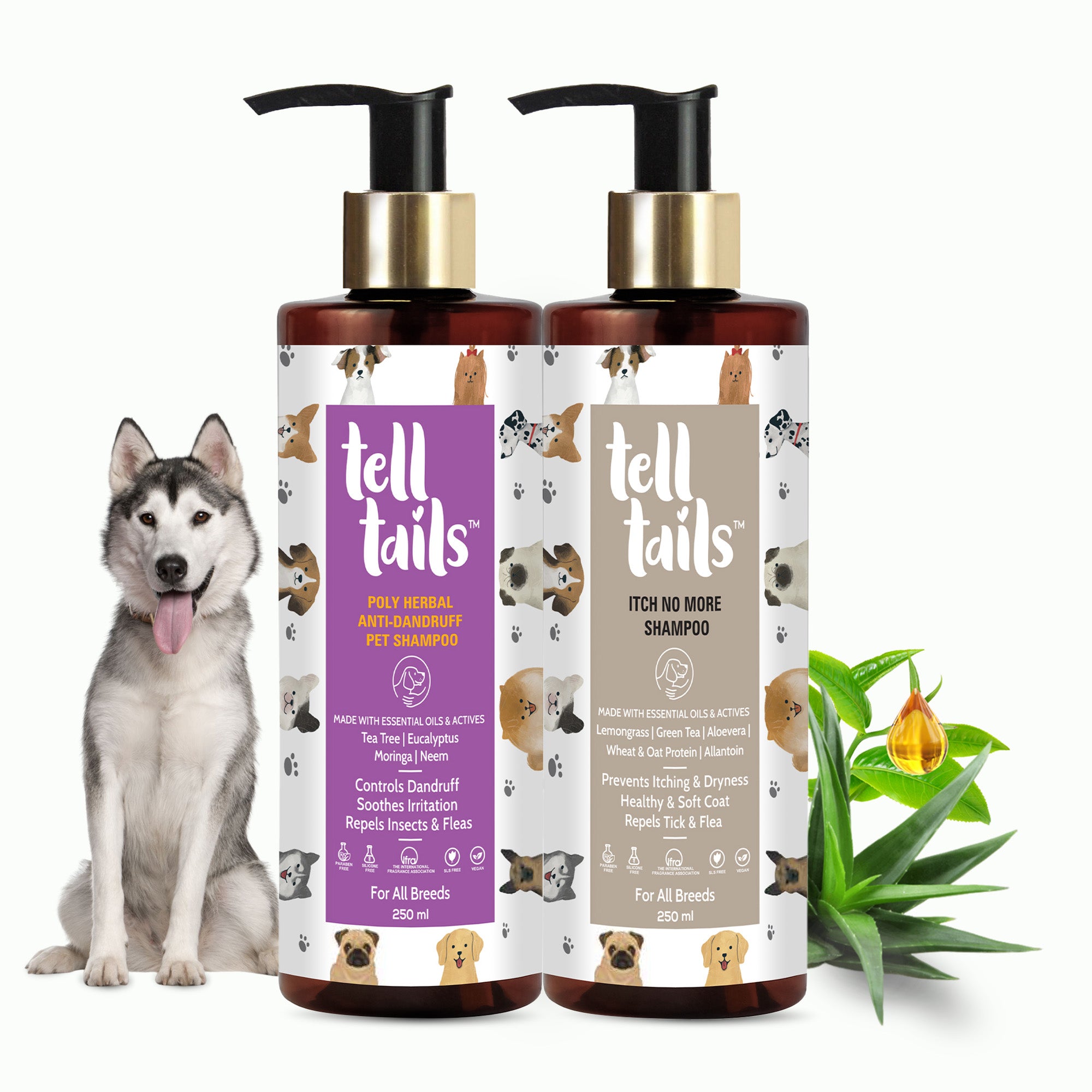 Dandruff combo
- poly herbal anti-dandruff shampoo.
- itch no more